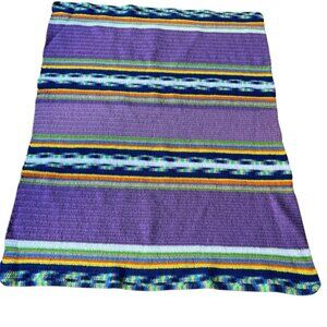 Vintage Throw Knitted Blanket SPECIAL 58" x 43"